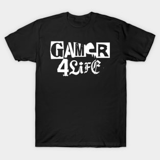 Gamer 4 Life text 9.0 T-Shirt